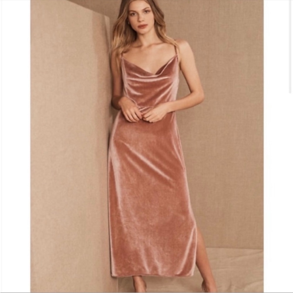 BHLDN Anthropologie Weddings Nasha Velvet Dress